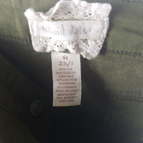 Altar'd State Dusky Green Skinny Jeans - Picture 4 of 6